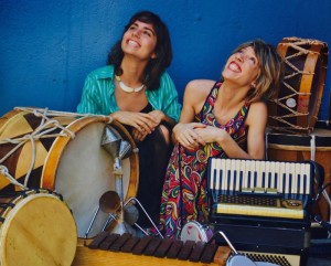 Maria Eugênia Almeida e Marina Abib, da Cia. Soma, no Brincante (Divulgação)