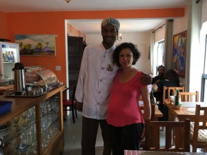O chef Fernando e Maria Pece, dona do restaurante (Fotos/Gerson Azevedo)