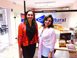 Ana Paula e Valéria, da Cia. Cultural (foto/Gerson Azevedo)