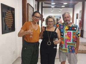 Vângela Veloso, Eida Azevedo e Armando Onofre, do CCVM