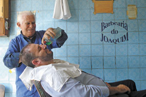 Uma barbearia portuguesa