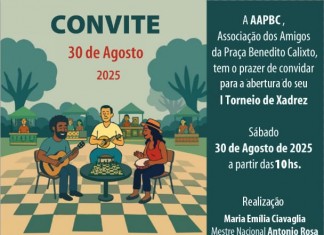 Torneio de Xadrez no aniversário de 38 anos da Feira de Artes da Praça Benedito Calixto